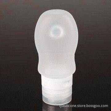 Medical grade silicone portable cosmetic lotion latex liquid bottle container for travel use